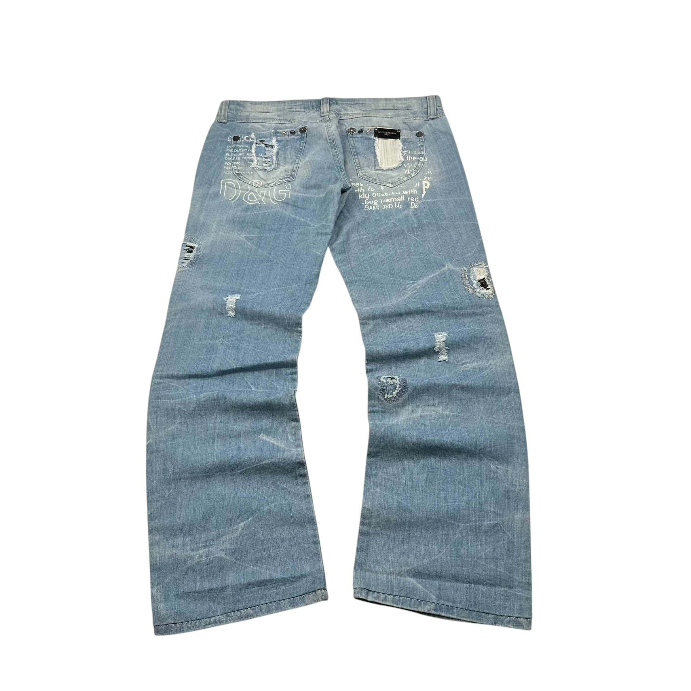 Dolce & Gabbana Big Print Jeans (M)