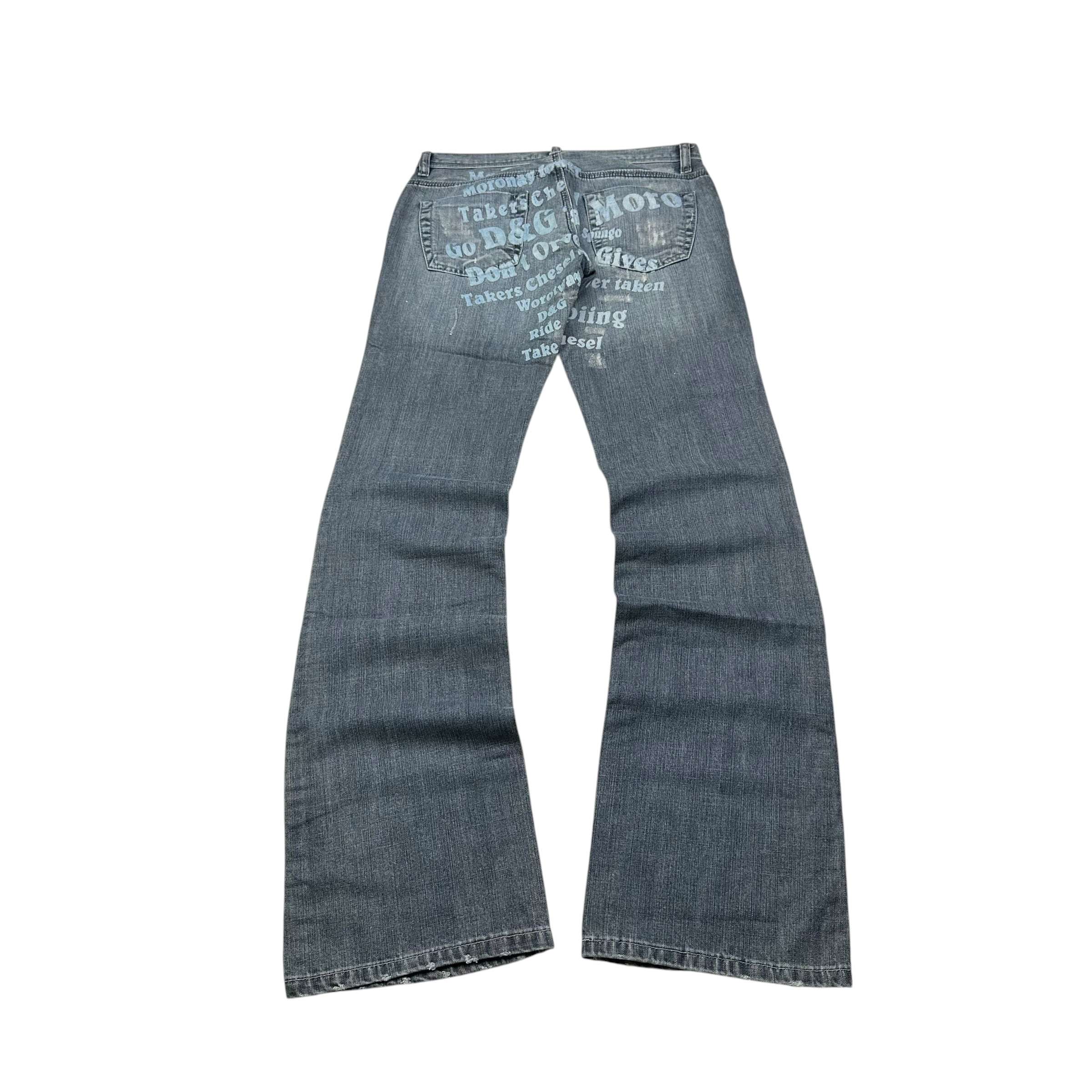 Dolce & Gabbana Big Print Jeans (S)