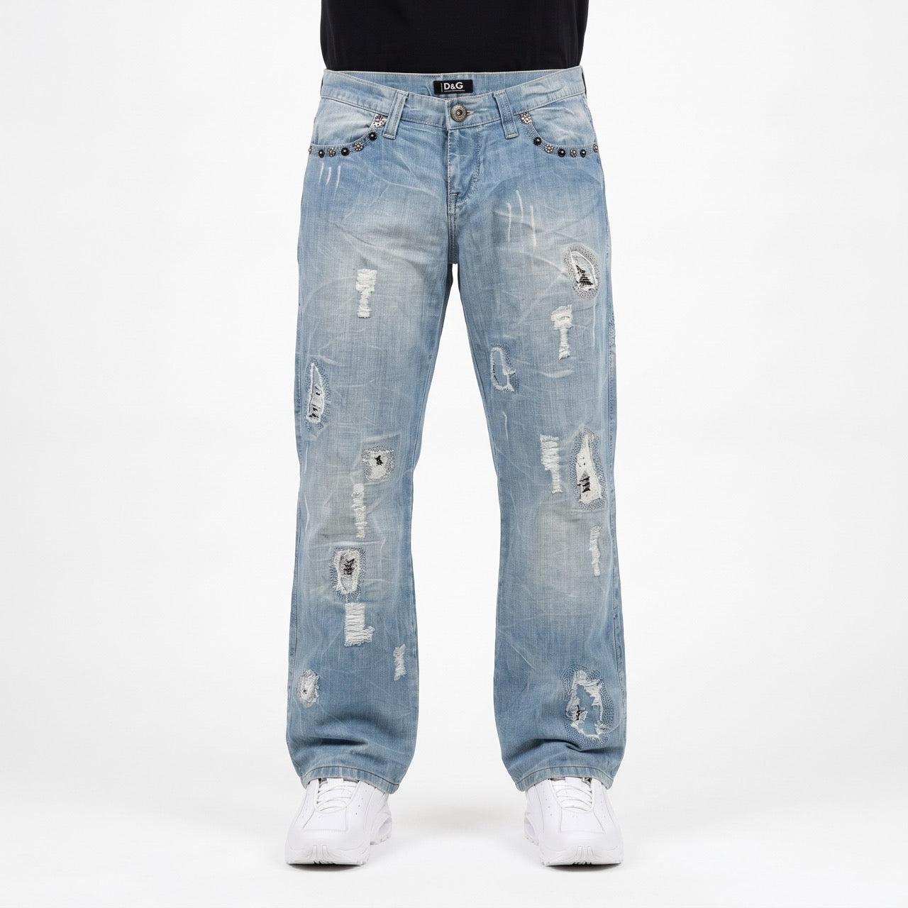 Dolce & Gabbana Big Print Jeans (M)