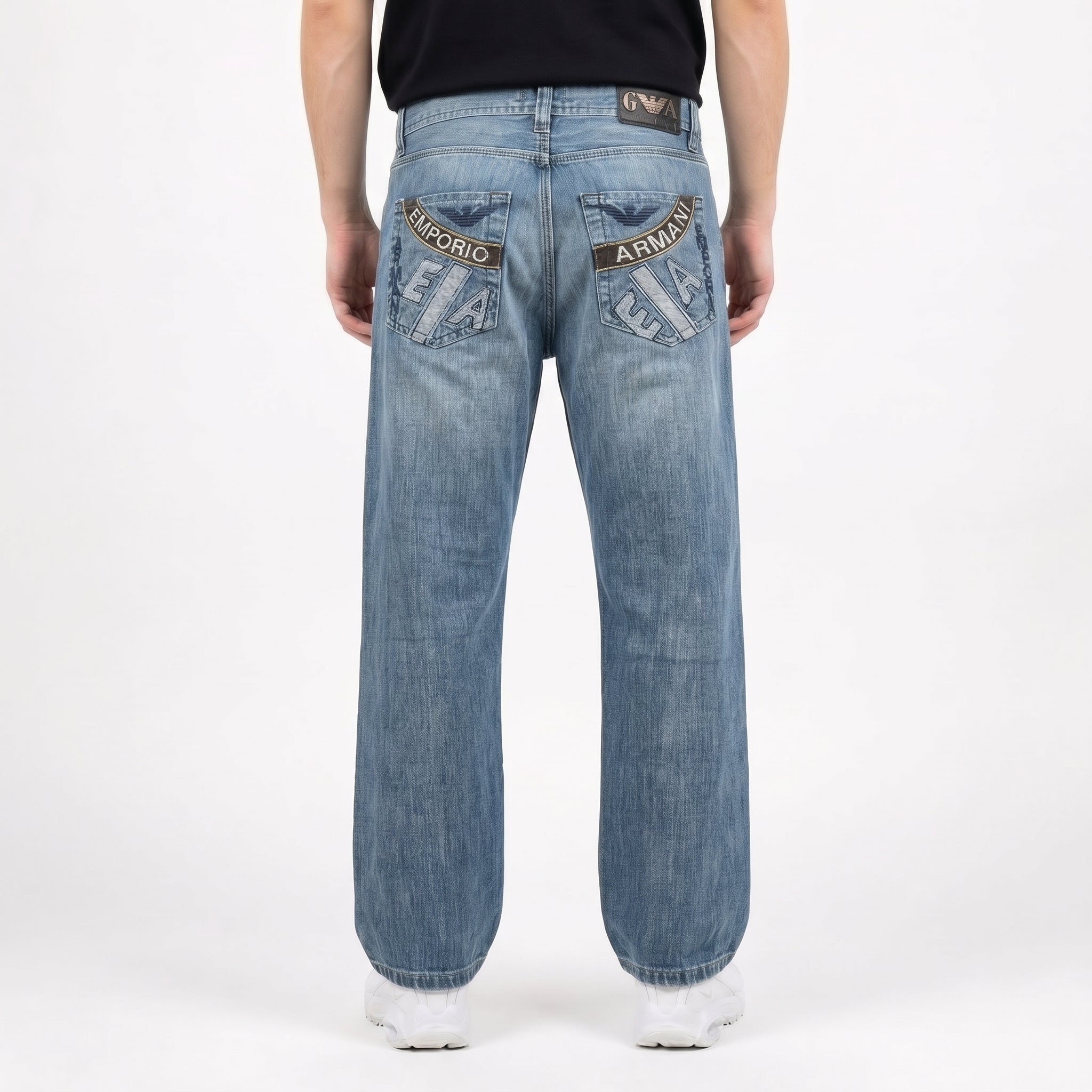 Armani Big Print Jeans (M)